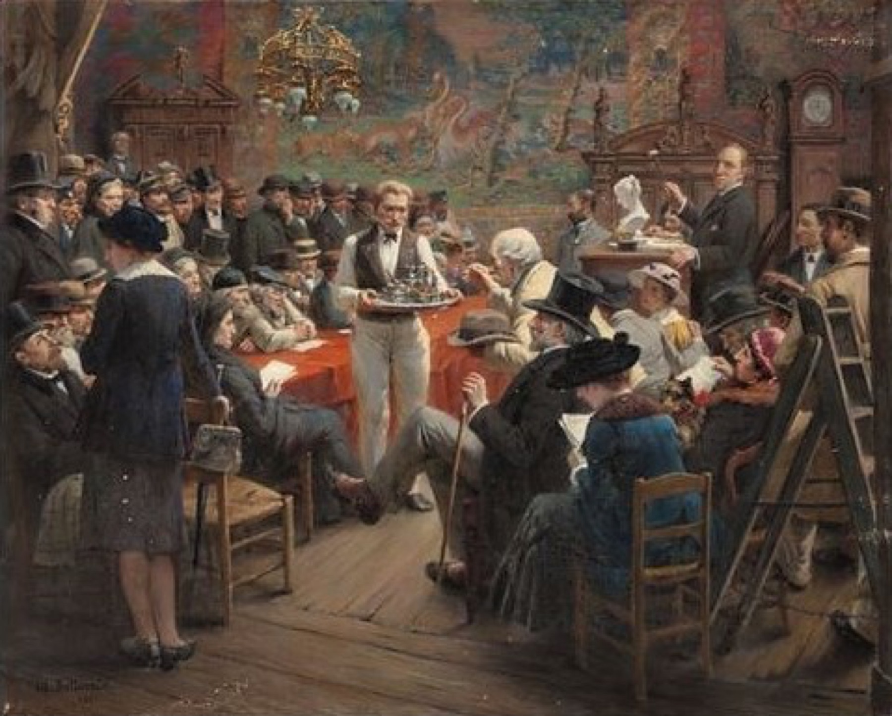 Salle des ventes de la Maison de Ventes Montclair, rue de la Paix à Paris
